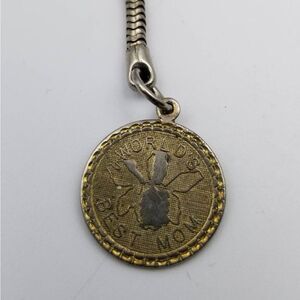 Worlds best mom‎ vintage necklace pendant